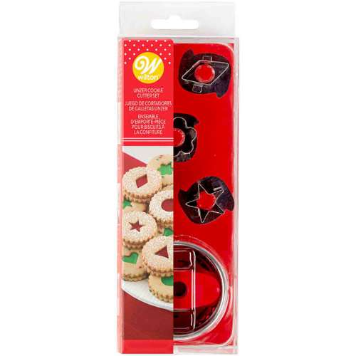 Christmas Linzer Cookie Cutter Set - Click Image to Close